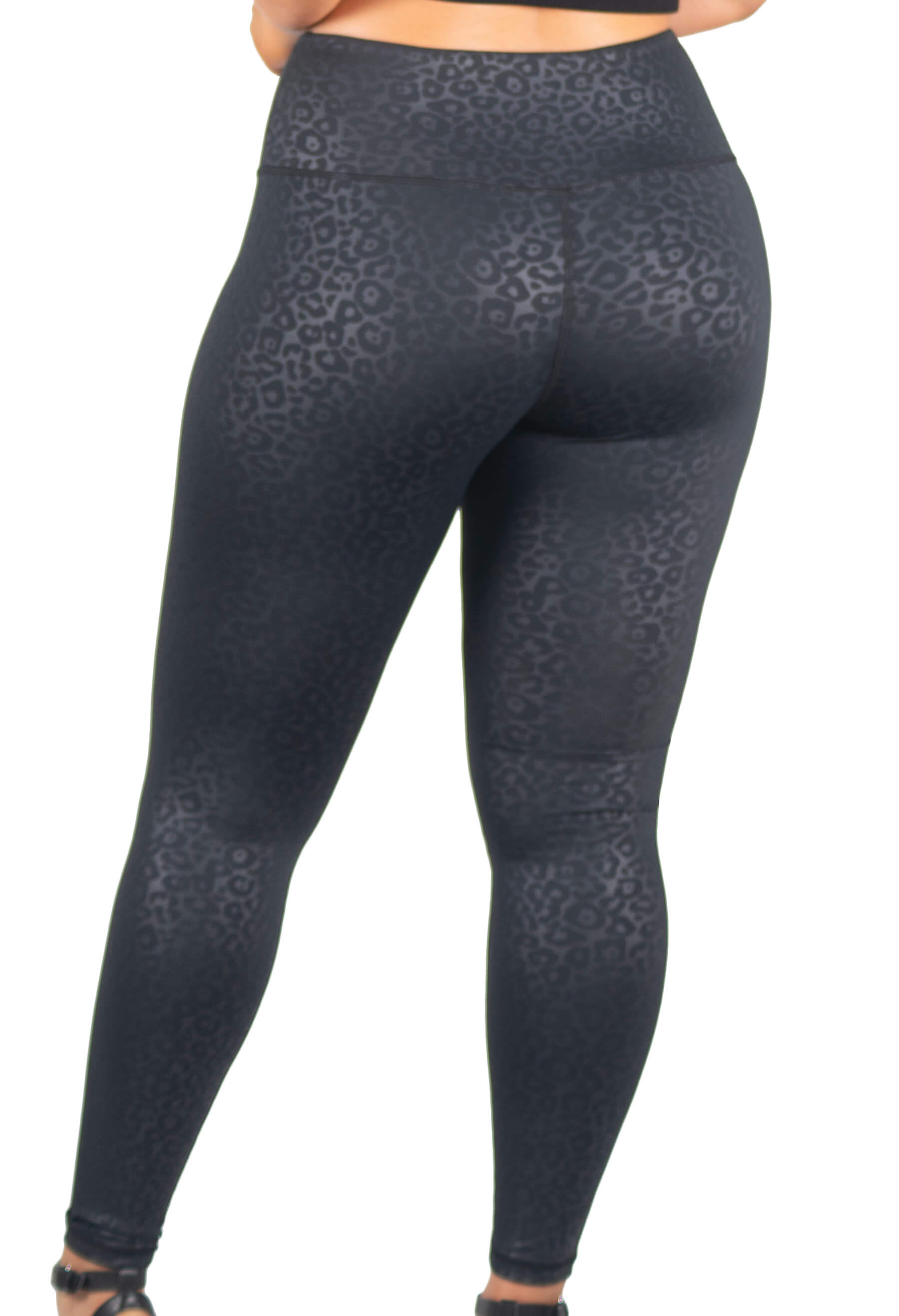 High Waisted Leopard Print Shaping Leggings