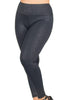 High Waisted Black Leopard Print Leggings