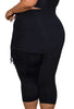 Plus Size Anti Chafing Swim Tights with Skirt