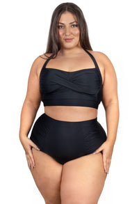 Plus Size High Waisted Shaping Swim Full Brief