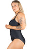 Petite Halter One-Piece Swimsuit with Ruched Bust