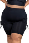 Plus Size Anti Chafing Swim Shorts with Skirt