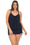 Draped One-Piece Magic Swimsuit