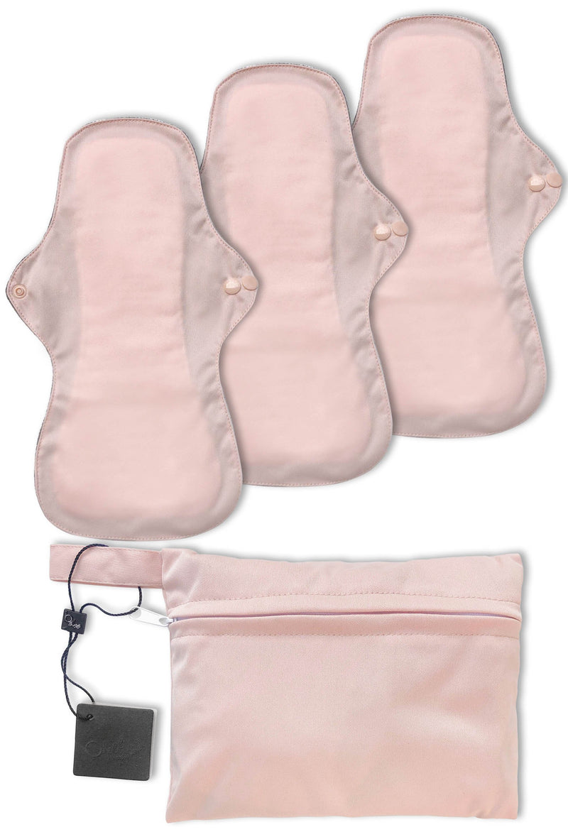 Reusable Stay-Dry Incontinence & Overnight Period Pads - 3 Pack