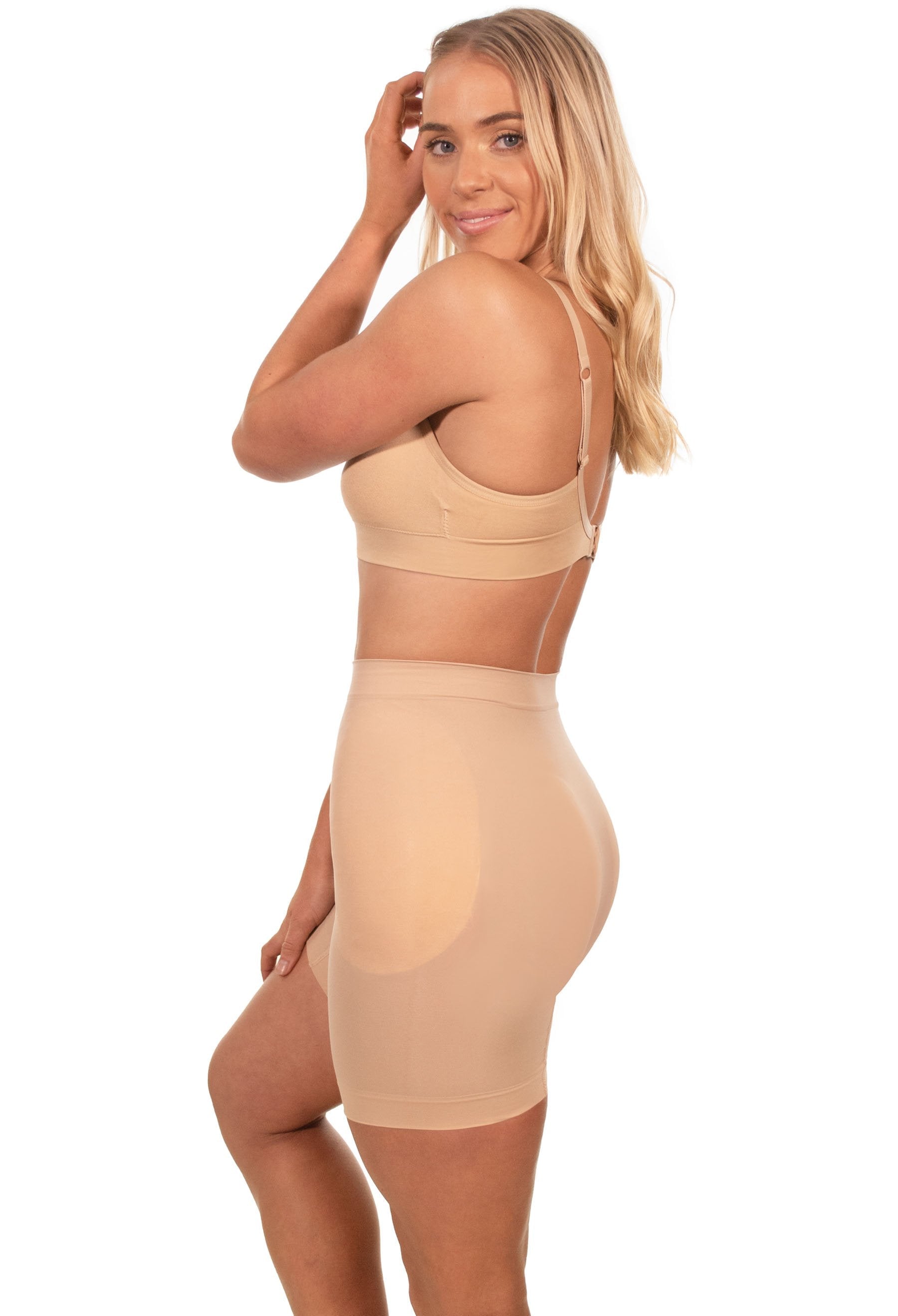 Booty Lifting Shapewear for Women Butt Padding Shapewear Waist Trainer for  Women Plus Size Underwear Seamless Fake Padded Briefs,Nude-S