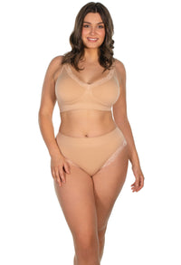 Curvy Invisible Lace Contour High Cut Brief