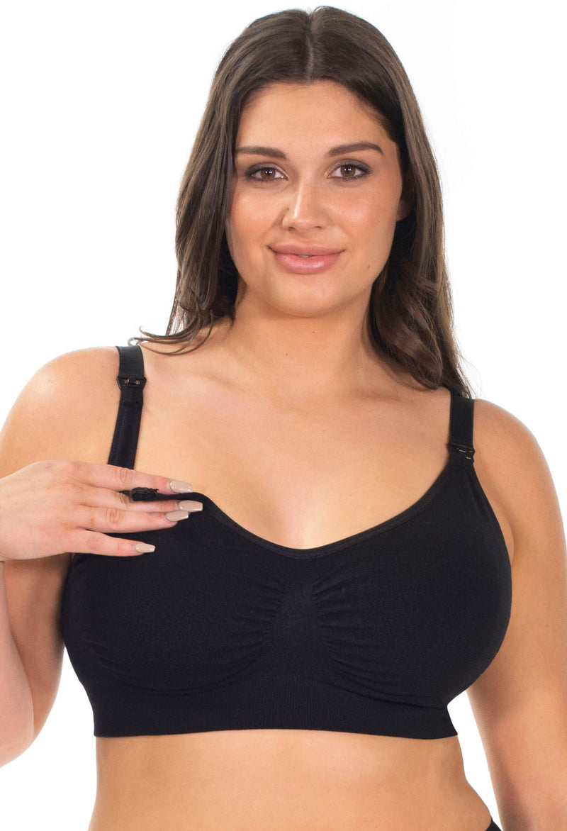 Bamboo Wire Free Maternity & Nursing Bra - Neutrals 3 Pack