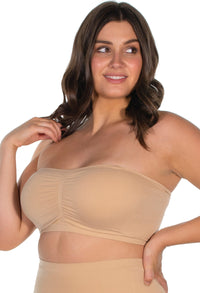 Curvy Soft Comfort Padded Bandeau - 3 Pack