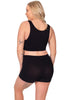 Pregnancy Wire Free High Back Pull On Crop Top - 3 Pack