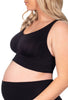 Pregnancy Wire Free High Back Pull On Crop Top