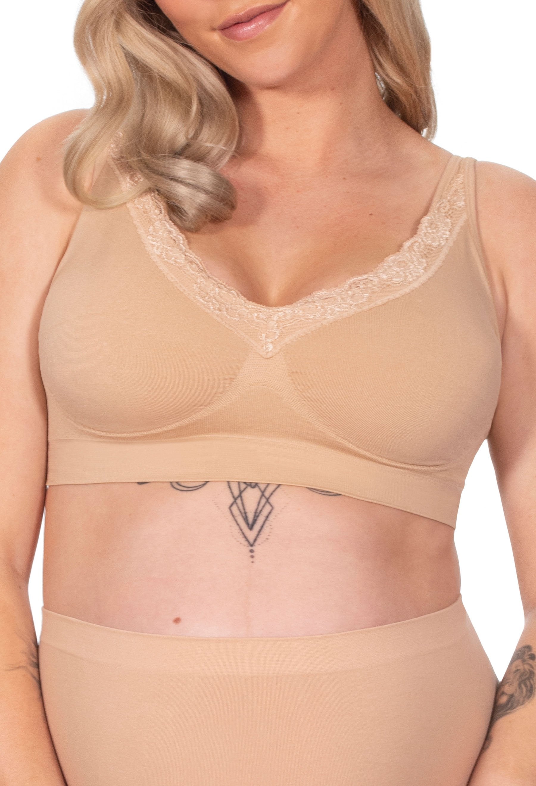 Lightweight Wire Free Pregnancy Bra + Band Extender Set – B Free