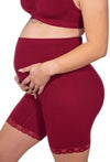 Maternity Anti Chafing High Rise Long Cotton Shorts