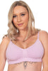 3 Pack Bamboo Padded Wire Free Pregnancy Bra + Band Extender Set