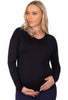Maternity Bamboo Long Sleeve Relaxed Fit Tee