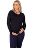 Maternity Bamboo Long Sleeve Relaxed Fit Tee