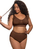 Chocolate & Tan Minimiser Wire Free Bra - 2 PACK