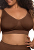 Chocolate & Tan Minimiser Wire Free Bra - 2 PACK