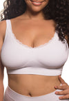 Wirefree Lace Minimiser Bra for Big Boobs