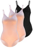 Spaghetti Strap Smoothing Bodysuit - 3 Pack